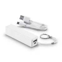Carregador Porttil Power Bank USB 2200 mAh Personalizado para Brinde