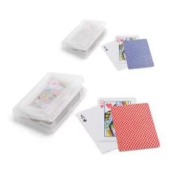Baralho de 54 cartas em Papel Plastificado com Estojo Personalizado para Brinde