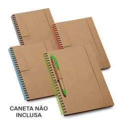 Bloco Caderneta Capa Ecológica Com Pauta Personalizado 