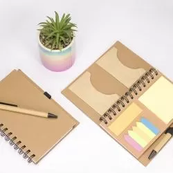 Bloco Caderneta Capa Ecológica com Pauta Personalizado para Brinde