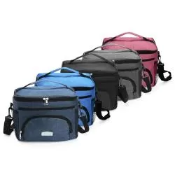 Bolsa Térmica com Bolso Frontal e Bolsos Laterais Personalizada 