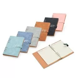 Caderno Capa Dura Fichário PU Personalizado 