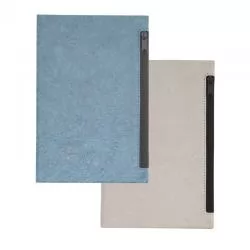 Caderno de anotações com porta objetos na capa Personalizado 