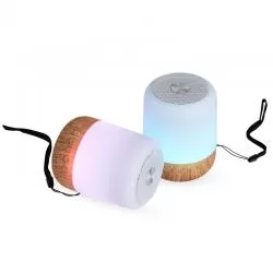Caixa de Som Multimídia com Luzes e Cordão de Nylon Personalizada 