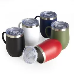 Caneca Metal Térmica com Tampa Acrílica Personalizada para Brinde