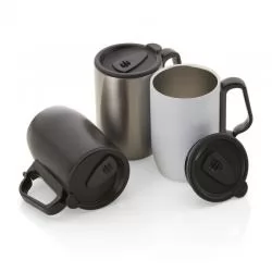 Caneca Metal Térmica com Tampa com Vedação Personalizada para Brinde