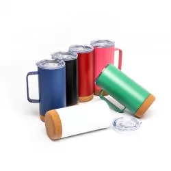 Caneca Térmica com Cortiça Personalizada 