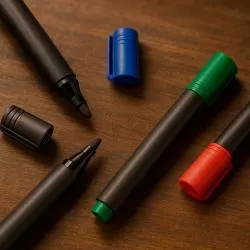 Caneta Marca- texto  tinta atóxica Personalizada para Brinde
