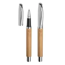 Caneta Metal Roller Bambu Personalizada 