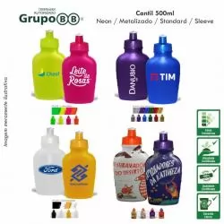 Cantil Plástico com Tampa Rosqueável Personalizado 