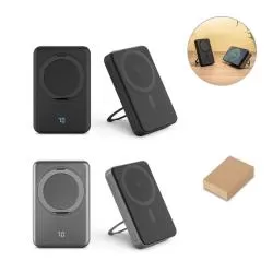 CARREGADOR PORTÁTIL MAGNÉTICO POWER BANK INDUÇÃO10.000 MAH Personalizado para Brinde