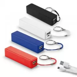 Carregador Portátil Power Bank USB 1000 mAh Personalizado para Brinde