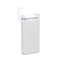 Carregador Power Bank 10.000mAh com Lanterna e Multissaídas Personalizado para Brinde
