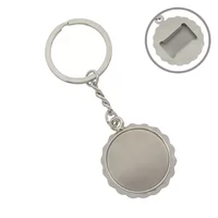 Chaveiro Abridor Metal Redondo Personalizado para Brinde