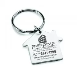 Chaveiro Metal Casa Personalizado 