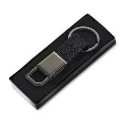 Chaveiro Metal Detalhe em PU Personalizado para Brinde