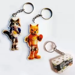 Chaveiro Plástico com Etiqueta Resinada Personalizado 