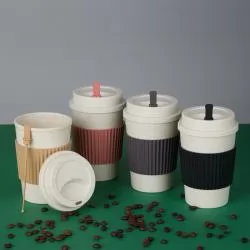 Copo Ecológico com Tampa Rosqueável Personalizado para Brinde