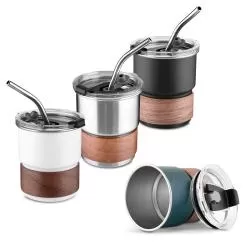 Copo Térmico Inox com Canudo Personalizado 