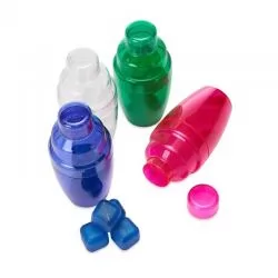 Coqueteleira Plástica com Gelo Ecológico Personalizada para Brinde