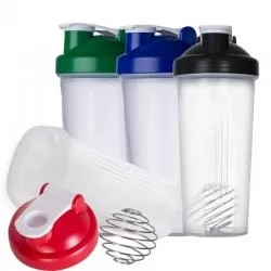 Coqueteleira Plástica com Misturador Inox Personalizada para Brinde
