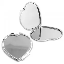 Espelho de Bolsa em Formato de Coração Personalizado 