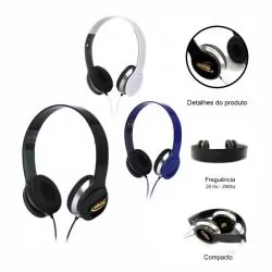 Fone de Ouvido Headphone com Fio Personalizado para Brinde