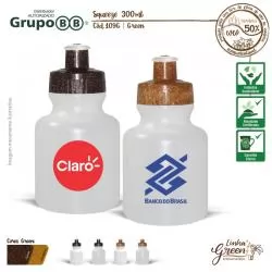 Garrafa Squeeze Ecológico com Tampa Rosqueável Personalizada 