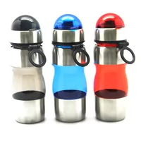 Garrafa Squeeze Metal com Detalhe Plástico Personalizada para Brinde
