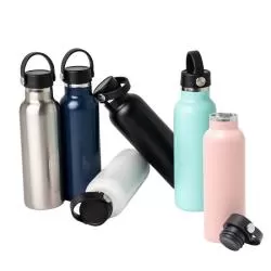 Garrafa Squeeze Metal Inox Térmico com Alça Personalizada 