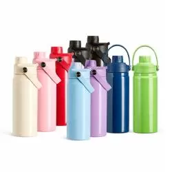 Garrafa Squeeze Metal Térmica 600ml Personalizada para Brinde