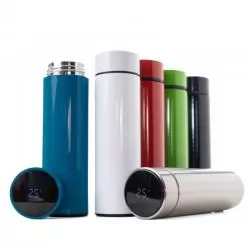 Garrafa Squeeze Metal Térmico com Infusor Personalizada 