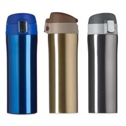 Garrafa Squeeze Metal Térmico com Sistema de Trava Personalizada 