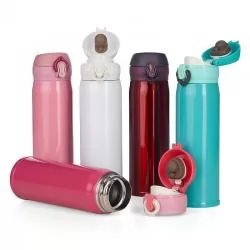 Garrafa Squeeze Metal Térmico Inox Colorido Personalizada para Brinde