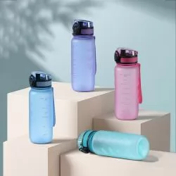 Garrafa Squeeze Plástico com Alça de Nylon para Transporte Personalizada 