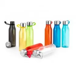 Garrafa Squeeze Plástico com Alça de Silicone Personalizada 