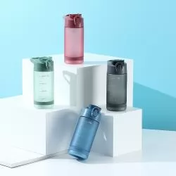 Garrafa Squeeze Plástico com Bico de Canudo Personalizada 