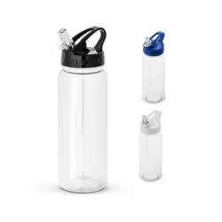 Garrafa Squeeze Plástico com Canudo Personalizada 