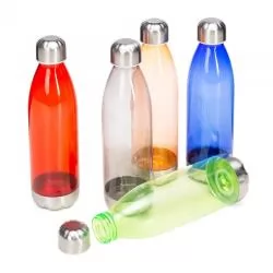 Garrafa Squeeze Plástico com Tampa Base em Alumínio Personalizada 