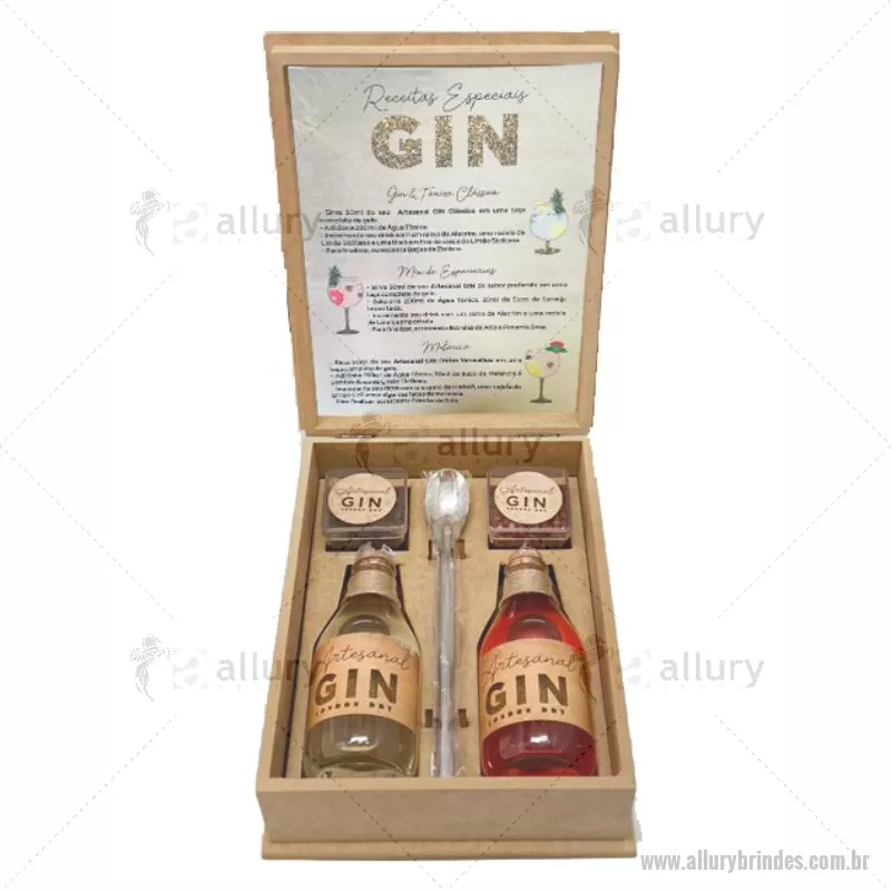 Kit Gin 5 Peças Personalizado para Brinde ALLKBE021 Kit bebidas