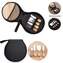 Kit Queijo 4 Peças Personalizado para Brinde