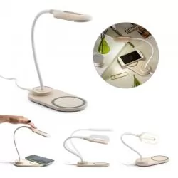 Luminária de mesa com carregador wireless Personalizada 