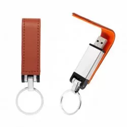 Pen Drive Couro 4GB Personalizado 