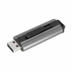 Pen Drive Retrátil Metal Chumbo 4GB Personalizado 