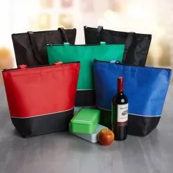 Sacola Térmica Ecológica com Fechamento em Zíper Personalizada para Brinde